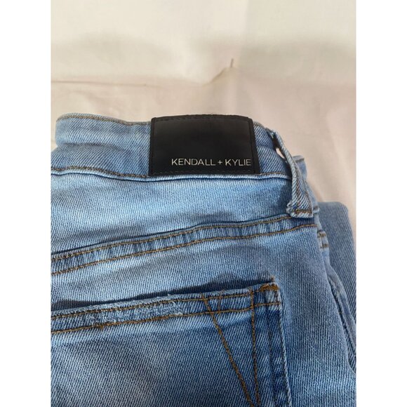 Kendall & Kylie Women's Blue Size 1/25 Skinny Distressed 5 Pocket Jeans - Picture 4 of 10